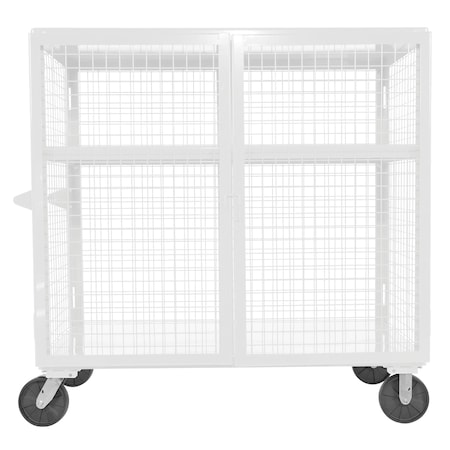 Vestil 2000 lb Capacity, 33 W x 64.5625 L x 61.625 H, 2 Shelves SCW-XM-3060-WT